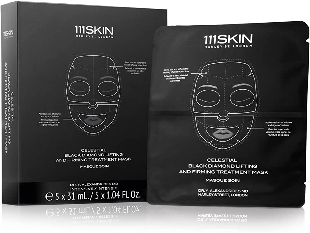111Skin - Celestial Black Diamond Lifting and Firming Treatment Mask (BOX of 5) (115ml)