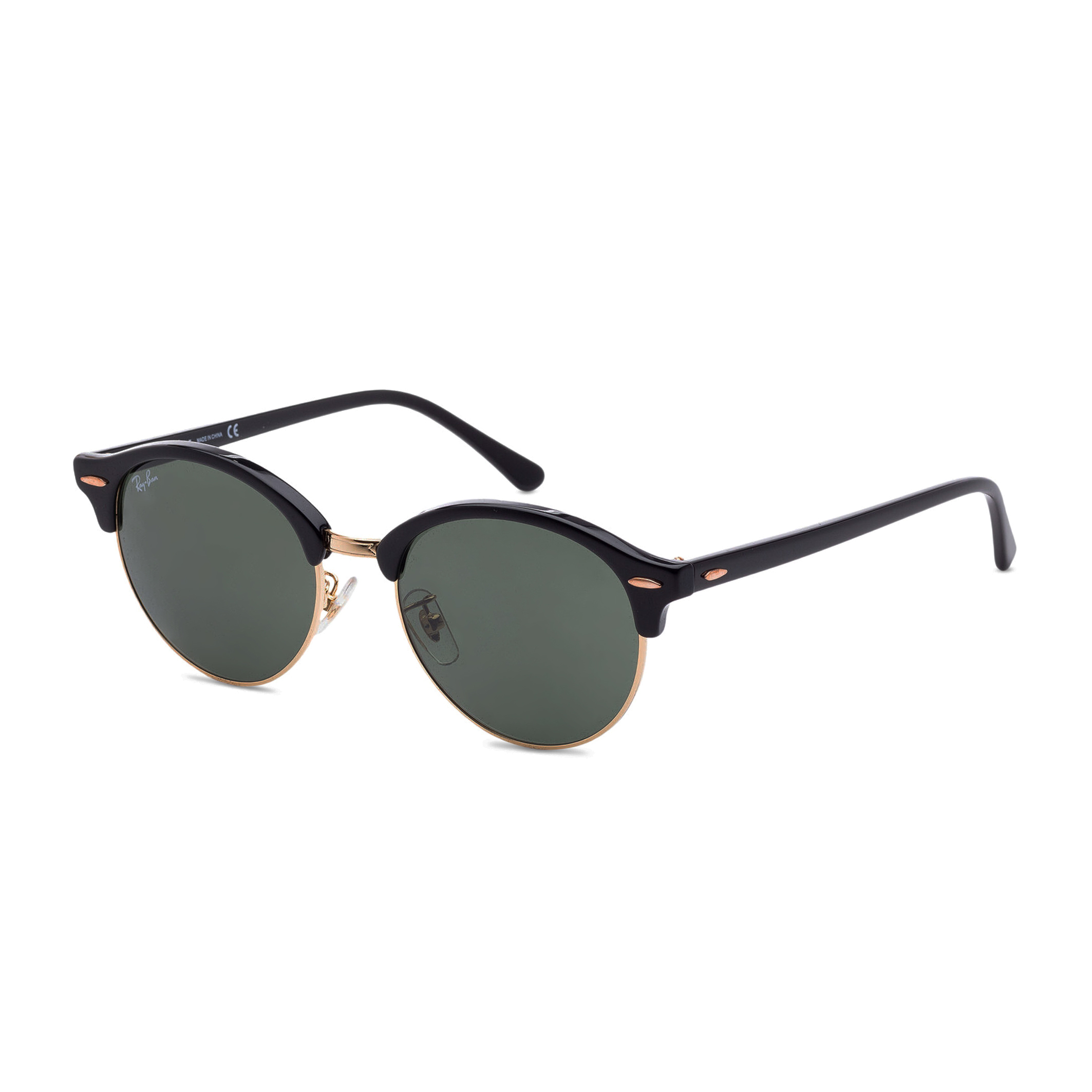 Ray Ban Clubround Classic Lowbridge Sunglasses Black Frame