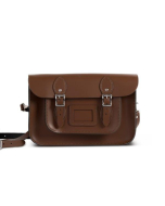 Gweniss Charlotte Satchel - Dark Brown - 11"