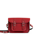 Gweniss Charlotte Satchel - Scarlet Red - 11"