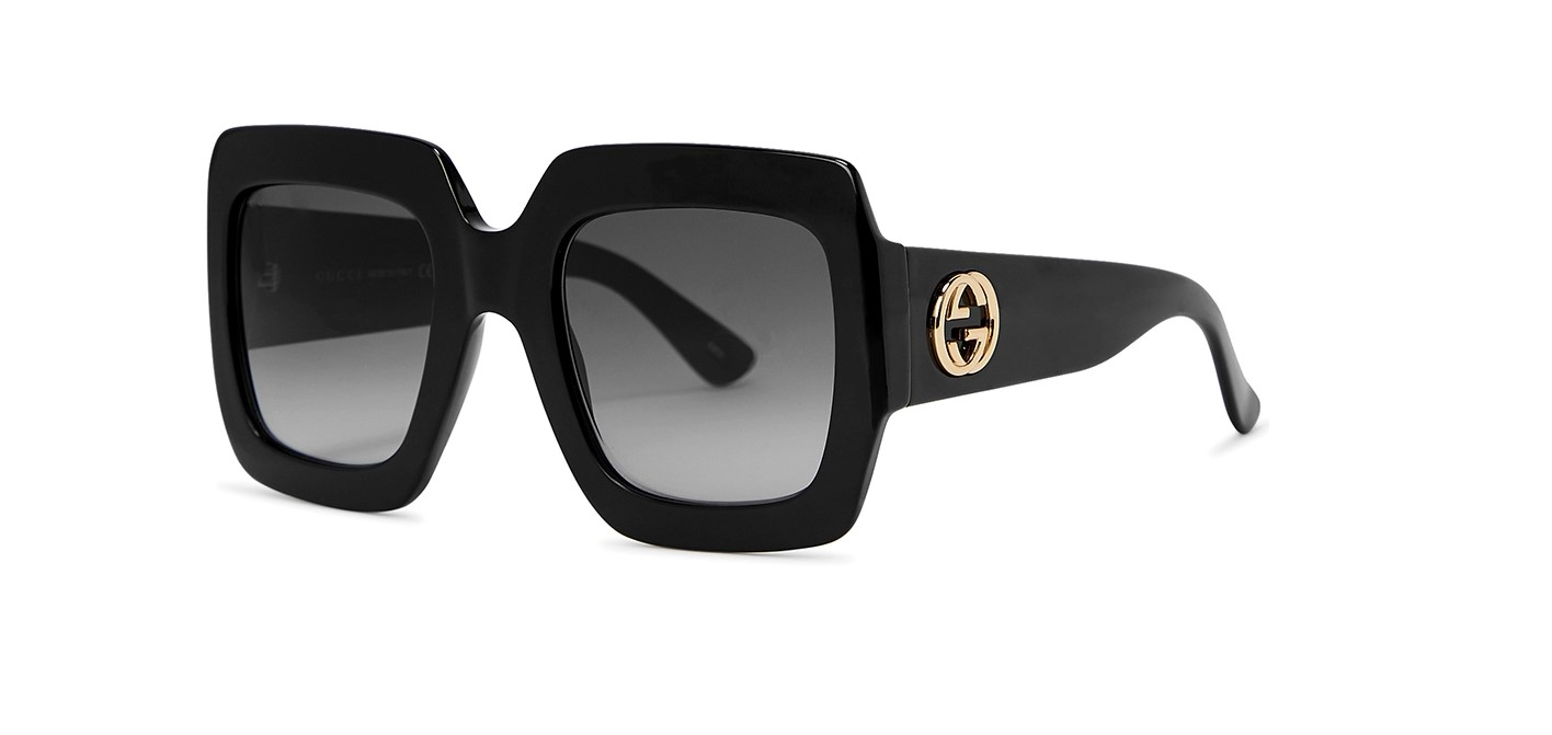 Gucci - GG0053SN 001 Black/Grey Woman's Sunglasses 